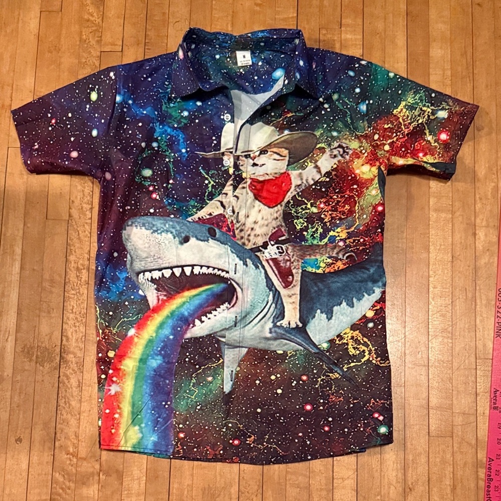 Colorful Galaxy Shark Shirt